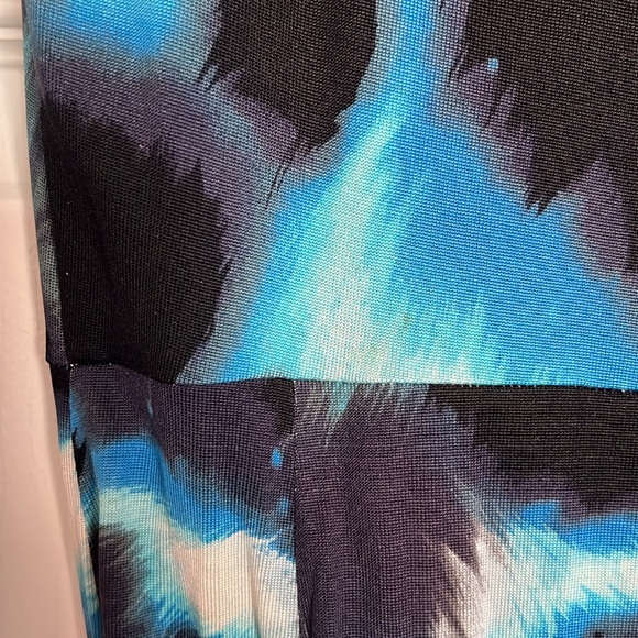 Diane Von Furstenberg Blue Printed Silk Wrap Begona Dress - Picture 11 of 11